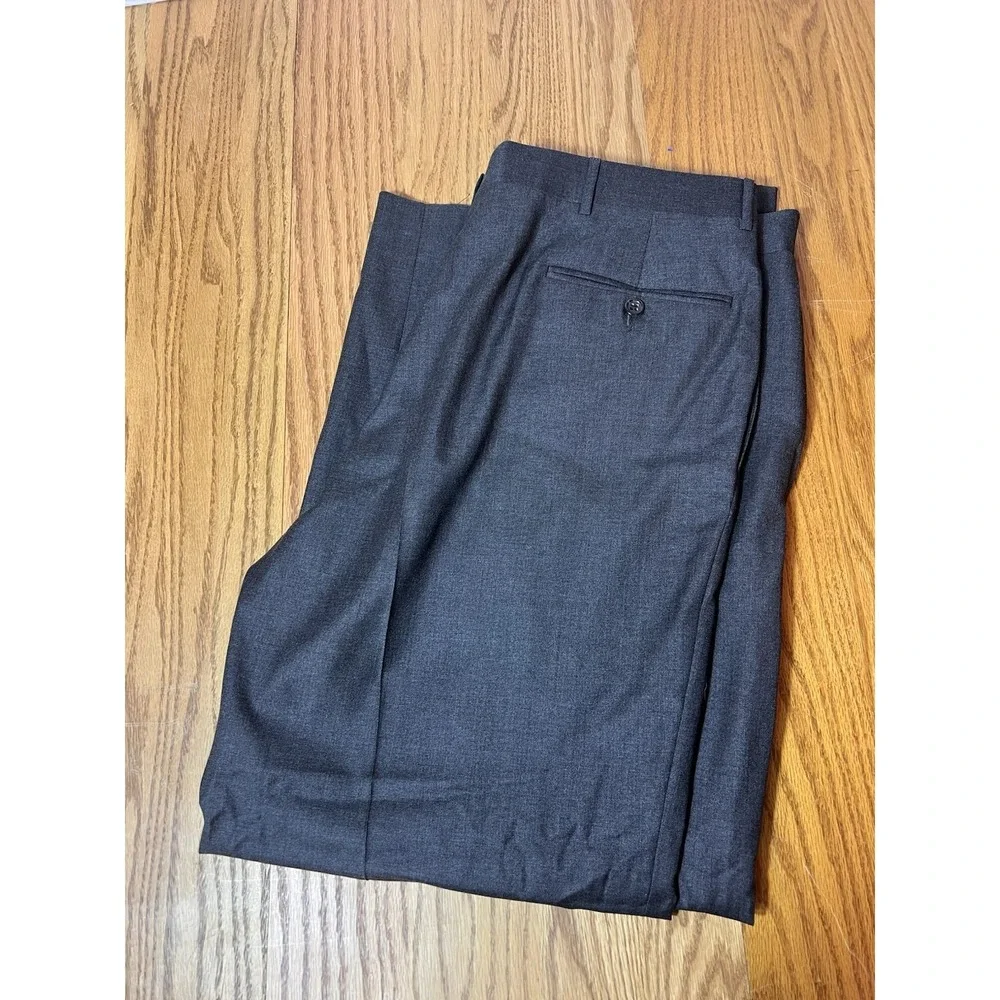 Polo Ralph Lauren Italy 100% Virgin Wool Regent Dress Pants 38R X 29.5 Gray NWT